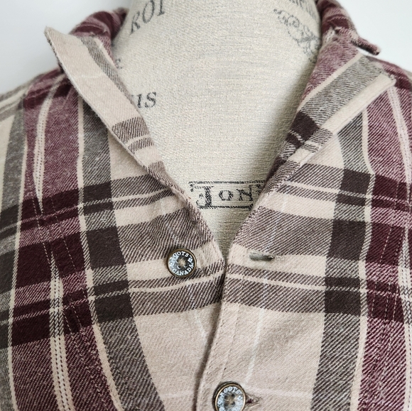 Vintage Plaid Flannel Shirt Dress - Picture 9 of 14